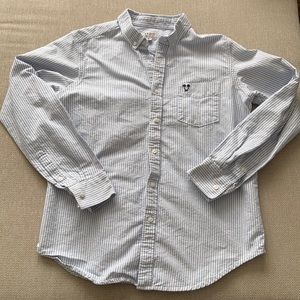 Catch Surf Long Sleeve Striped Button up Size M